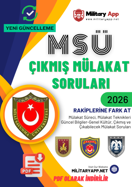 MSÜ MÜLAKAT SORULARI