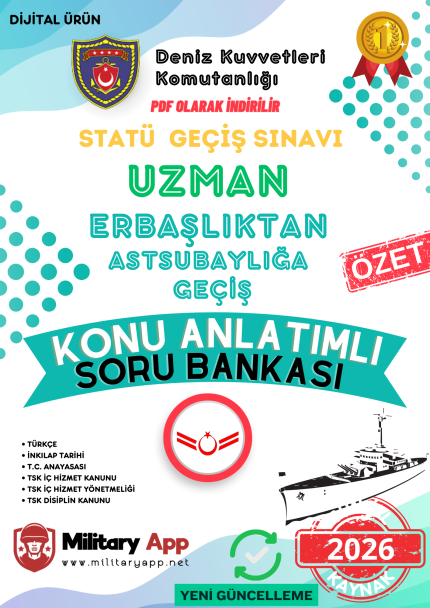 deniz kuvvetleri uzman erbaşlıktan astsubaylığa geçiş sınavı