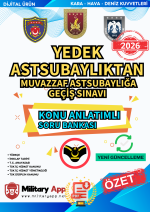 Yedek Astsubaylıktan muvazzaf astsubaylığa geçiş sınavı