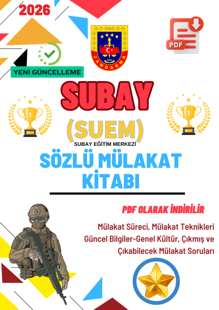 jandarma SUBAY MÜLAKAT SORULARI