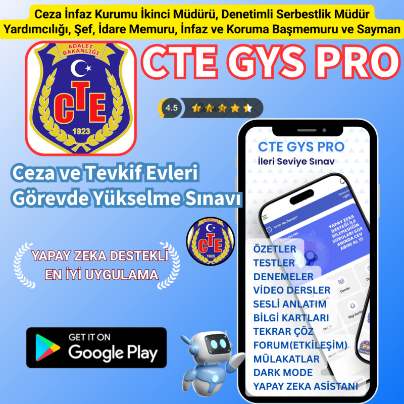 CTE GÖREVDE YÜKSELME SINAVI