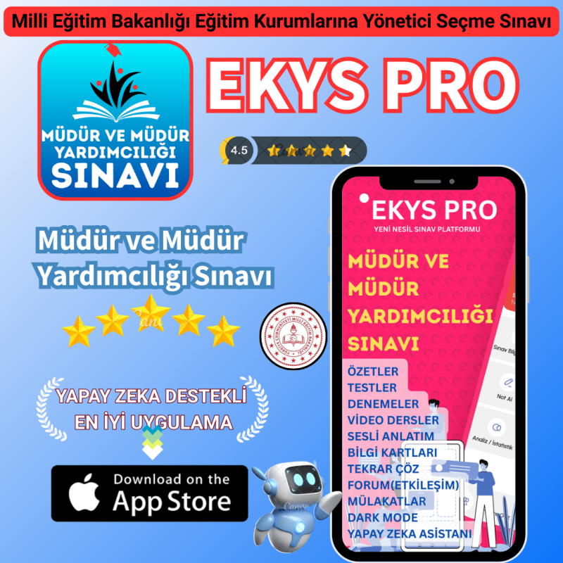 ekys müdür ve müdür yardımcılığı sınavı